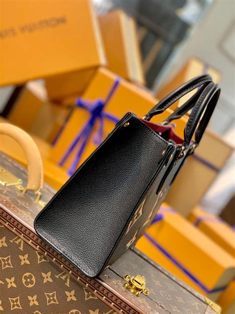 lv onthego pm black|lv canvas tote bag.